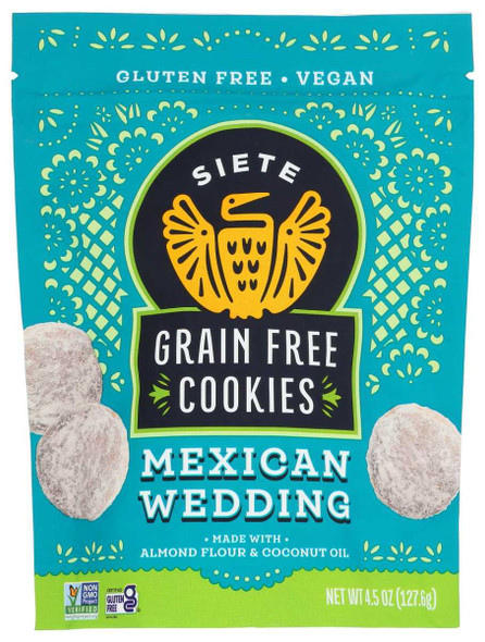 SIETE: Mexican Wedding Cookies, 4.5 oz New