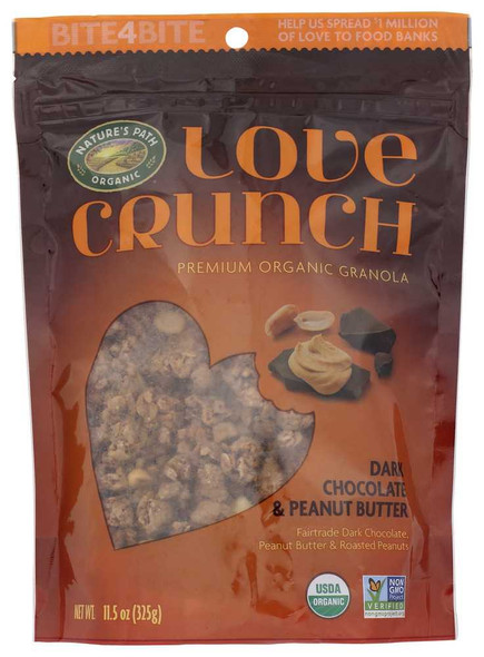 NATURE'S PATH ORGANIC: Love Crunch Dark Chocolate & Peanut Butter Granola, 11.5 oz New
