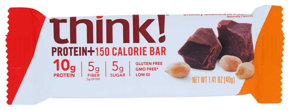 THINKTHIN: Lean Protein and Fiber Bar Chunky Chocolate Peanut, 1.41 oz New