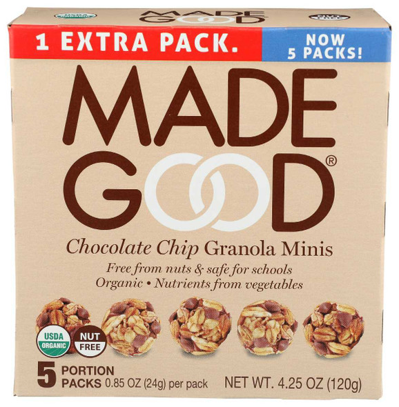 MADEGOOD: Chocolate Chip Granola Minis, 4.25 oz New