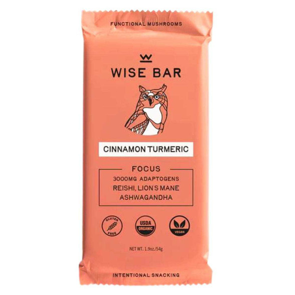 WISE BAR: Cinnamon Turmeric Bar, 1.9 oz New