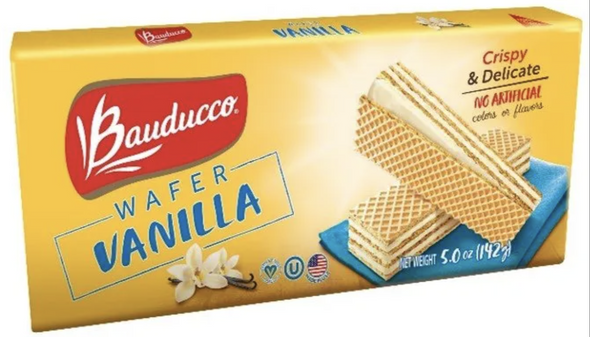 BAUDUCCO: Cookie Wafer Vanilla, 5 OZ New