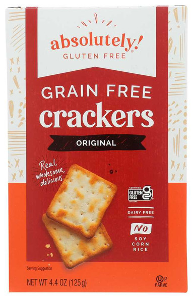 ABSOLUTELY GLUTEN FREE: Cracker Gluten Free Original, 4.4 oz New