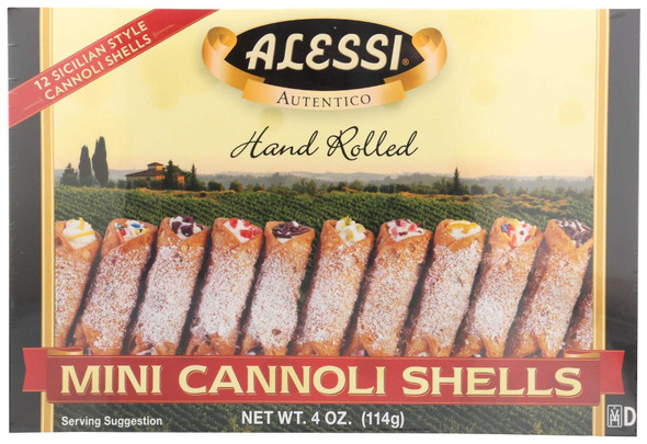ALESSI: Mini Cannoli Shells, 4 oz New