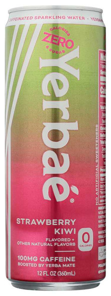 YERBAE: Enhanced Sparkling Water Strawberry Kiwi, 12 fo New