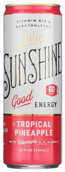 SUNSHINE: Drink Energy Trop Pineapp, 12 FO New