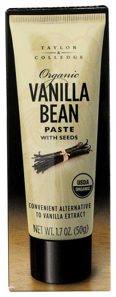TAYLOR & COLLEDGE: Organic Vanilla Bean Paste with Seeds, 1.7 oz New