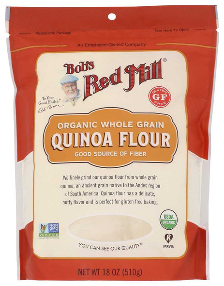 BOBS RED MILL: Organic Quinoa Flour, 18 oz New