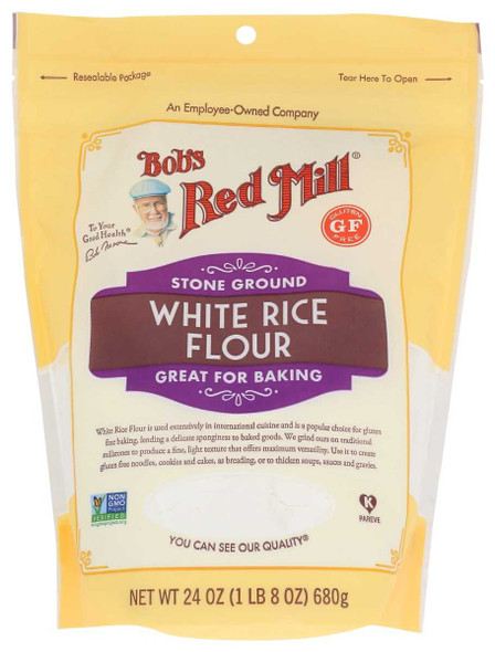 BOBS RED MILL: Flour White Rice, 24 oz New