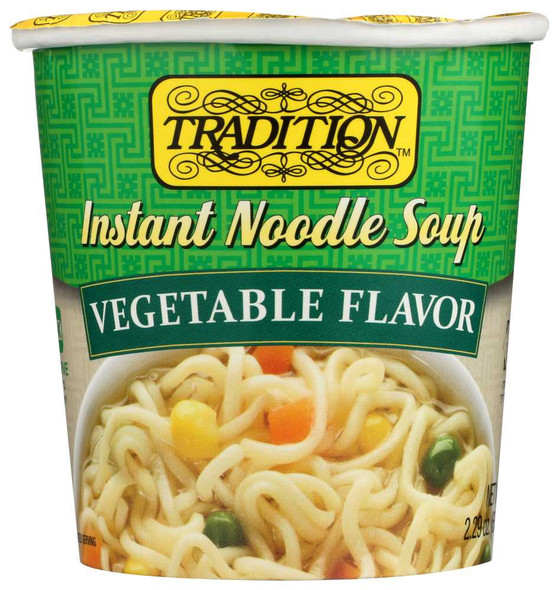 TRADITION: Vegetable Instant Noodle Soup, 2.29 oz New