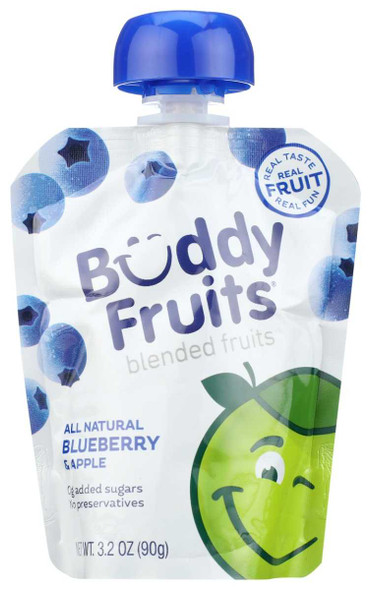 BUDDY FRUITS: Blueberry & Apple Blended Fruits, 3.2 oz New