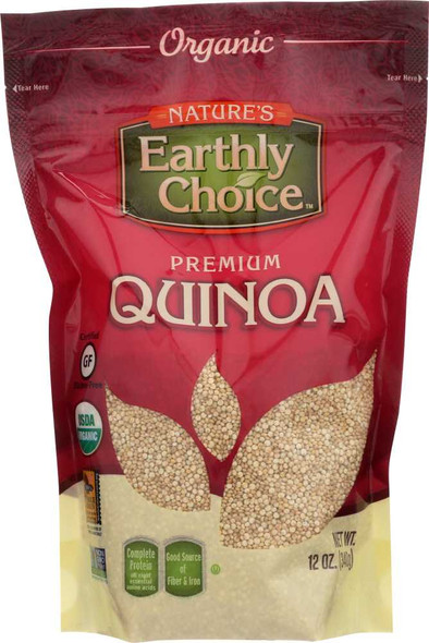 NATURE'S EARTHLY CHOICE: Organic Premium Quinoa, 12 oz New