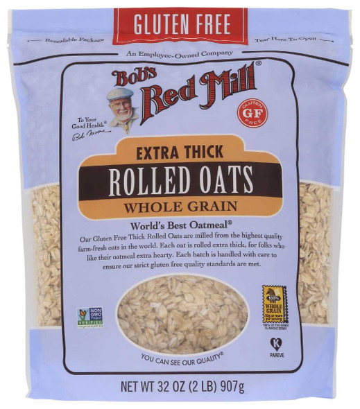 BOBS RED MILL: Gluten Free Extra Thick Rolled Oats, 32 oz New