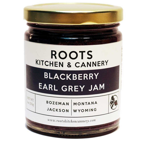 ROOTS KITCHEN & CANNERY: Blackberry Earl Grey Jam, 9.5 oz New