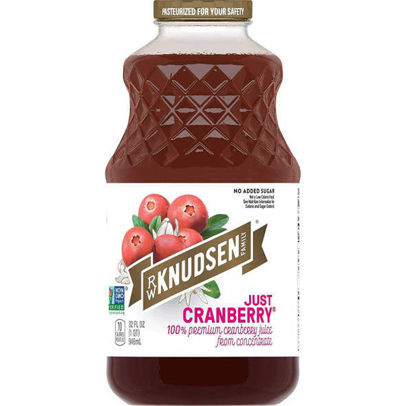 RW KNUDSEN FAMILY: Just Cranberry Juice, 32 fo New
