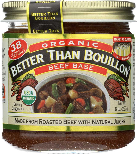 BETTER THAN BOUILLON: USDA Organic Beef Base, 8 oz New