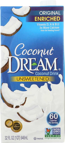 DREAM: Coconut Dream Unsweetened Coconut Drink, 32 fo New
