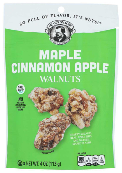 PEARS SNACKS: Walnuts Maple Cinnamon Apple, 4 OZ New