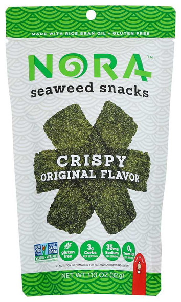 NORA SNACKS: Crispy Original Seaweeds, 1.13 oz New