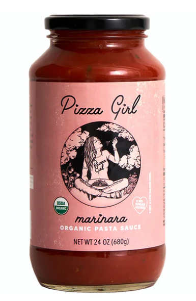 PIZZA GIRL: Marinara Organic Pasta Sauce, 24 oz New