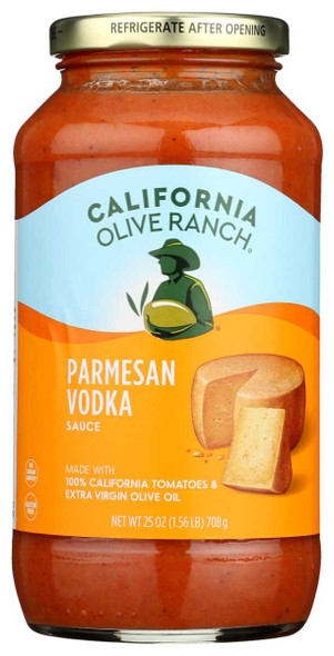 CALIFORNIA OLIVE RANCH: Sauce Pasta Parmesn Vodka, 25 OZ New