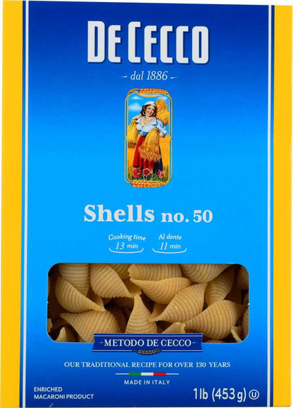 DE CECCO: Pasta Shells, 16 oz New