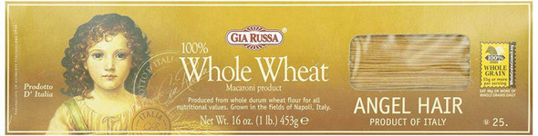 GIA RUSSA: Whole Wheat Angel Hair, 16 oz New