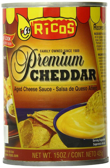 RICOS: Premium Cheddar Cheese Sauce, 15 oz New