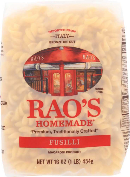 RAOS: Pasta Fusilli, 16 oz New