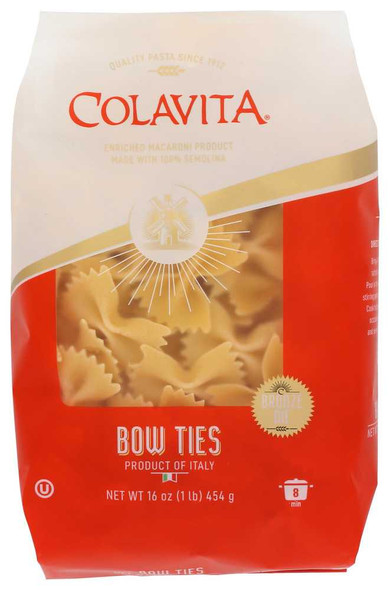 COLAVITA: Pasta Farfalle Bow Ties, 1 LB New