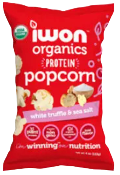 IWON ORGANICS: Popcorn Prtn Wht Trfl Ss, 4 oz New