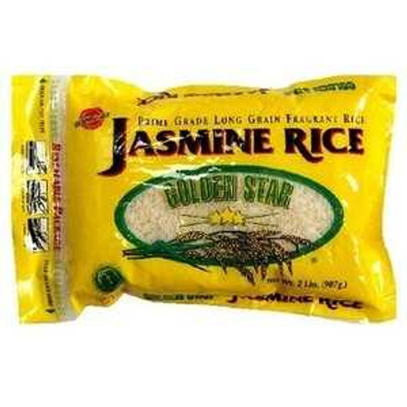 GOLDEN STAR: Jasmine Rice Premium Grade, 2 lb New