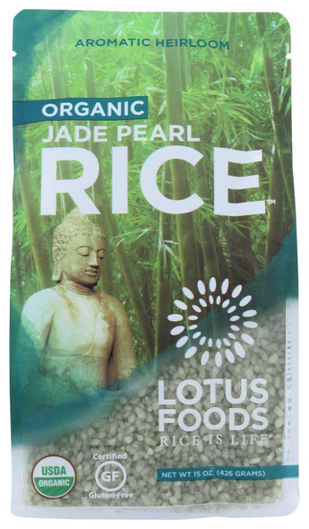 LOTUS FOODS: Gluten Free Organic Jade Pearl Rice, 15 oz New