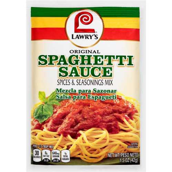 LAWRYS: Spaghetti Mix, 1.5 oz New