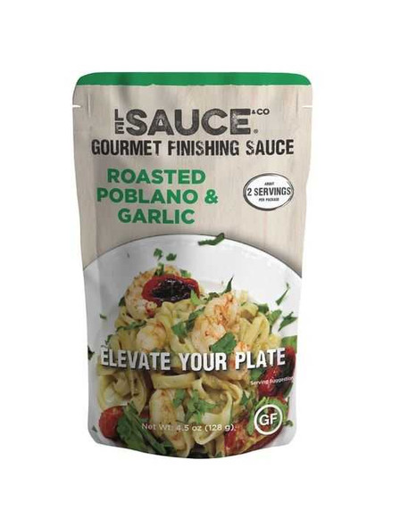 LE SAUCE & CO: Roasted Poblano and Garlic Sauce, 4.5 oz New