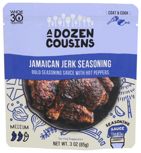 A DOZEN COUSINS: Jamaican Jerk Seasoning, 3 oz New