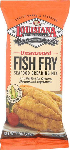 LOUISIANA FISH FRY: All Natural No Salt Fish Fry, 10 oz New