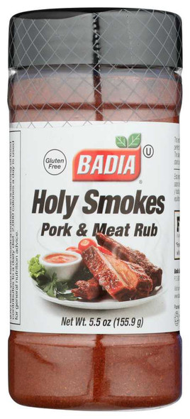BADIA: Holy Smokes Pork & Meat Rub, 5.5 oz New