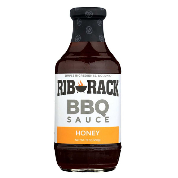RIB RACK: Sweet Honey BBQ Sauce, 19 oz New