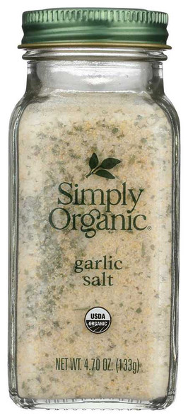 SIMPLY ORGANIC: Garlic Salt, 4.7 Oz New