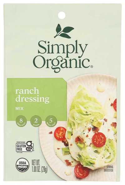 SIMPLY ORGANIC: Mix Dressing Ranch Organic, 1 oz New