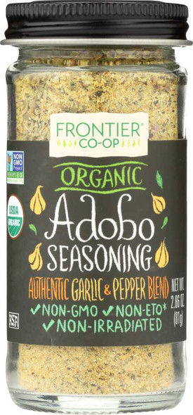 FRONTIER HERB: Organic Adobo Seasoning, 2.86 oz New