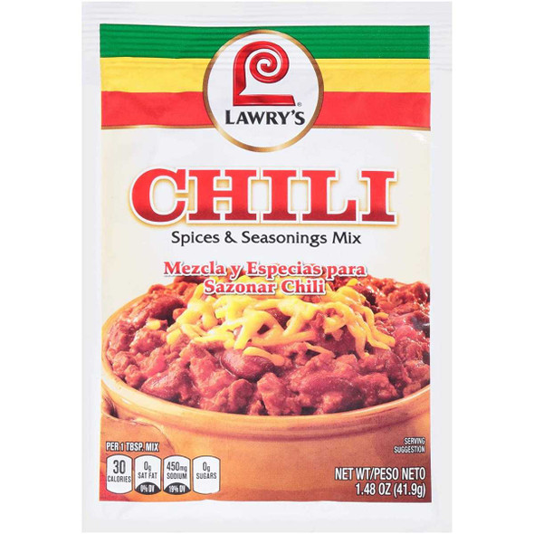 LAWRYS: Chili and Spices Seasoning Mix, 1.48 oz New
