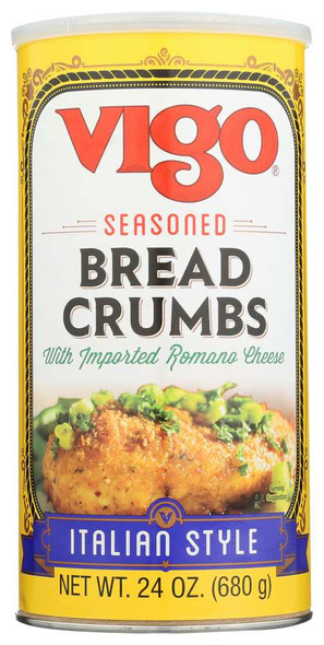 VIGO: Seasoned Italian Style Bread Crumbs, 24 oz New