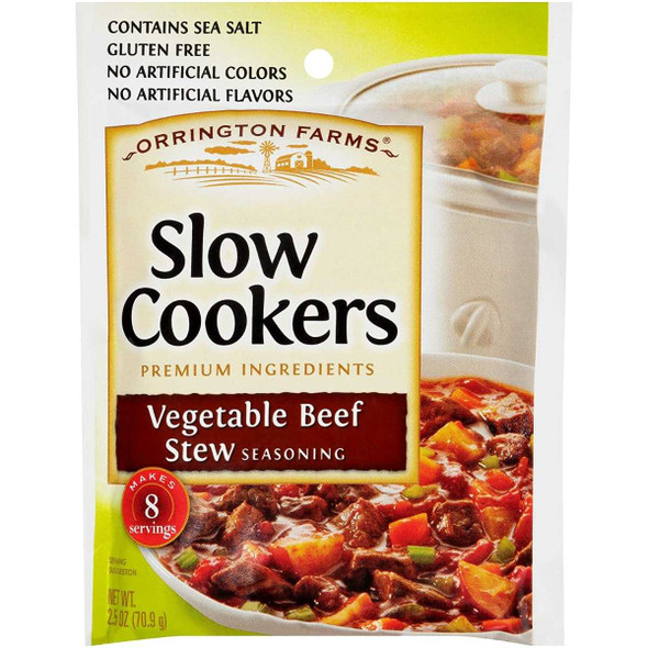 ORRINGTON FARMS: Ssnng Slwcookr Veg Beef Stew, 2.5 oz New