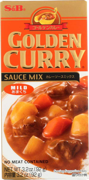 S & B: Golden Curry Mix Mild, 3.2 oz New