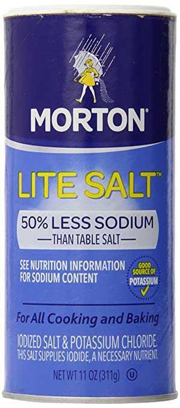 MORTONS: Lite Salt, 11 oz New