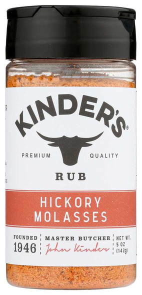KINDERS: Rub Hickory Molasses, 5 OZ New