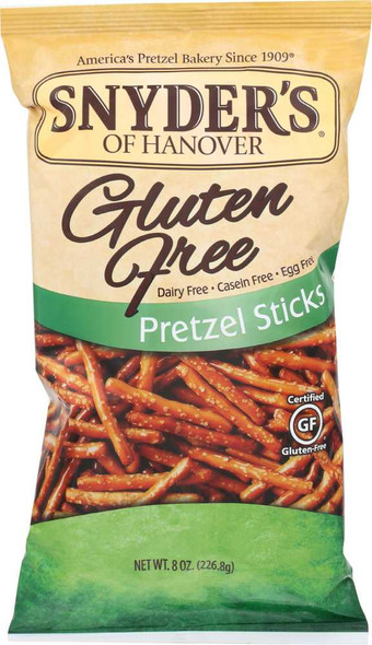 SNYDERS OF HANOVER: Gluten Free Pretzel Sticks, 8 oz New