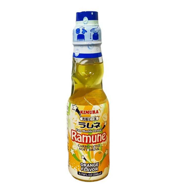 KIMURA: Ramune Orange Flavor, 6.76 oz New